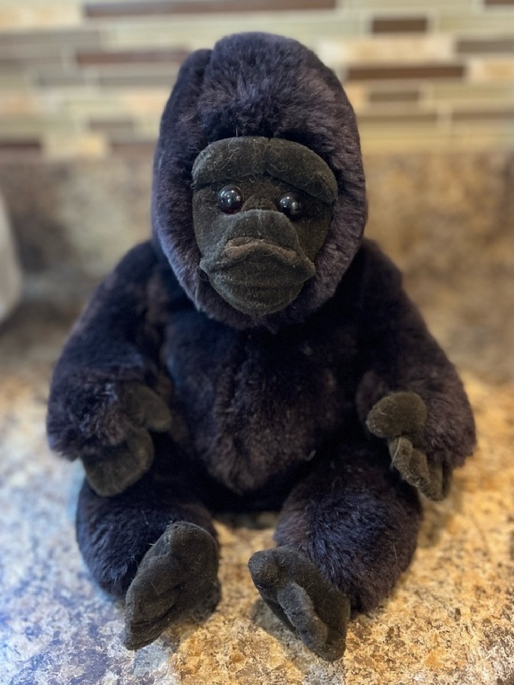 Plush Dark Brown Gorilla Stuffed Animal - Soft Kids Toy by Cascade Toy